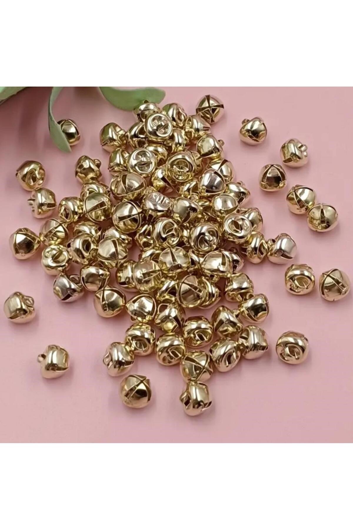 gold parlak kulplu çan zil hayvan tasma zili amigurumi zili kına gecesi tef yapımı zili 20mm 20 adet