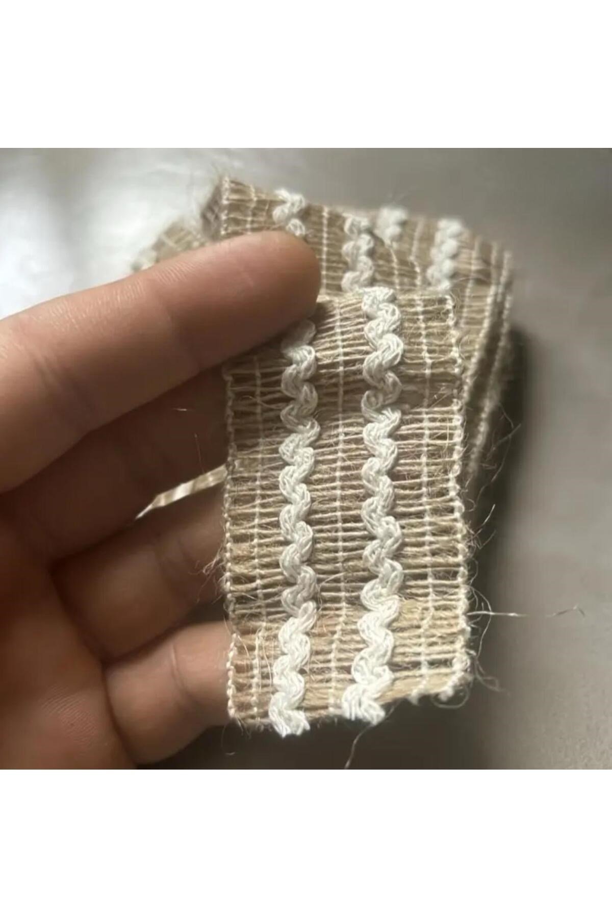 Hasırlı Şerit Jüt Kurdele El Sanatları Ev Dekorasyonu Ve Hediye Paketi Süslemesi