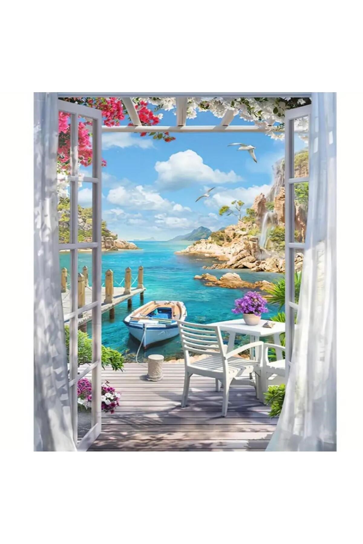 Hı Stone 5d Elmas Boncuk Taş Işleme Mozaik Goblen Kit 50x40cm gc87425