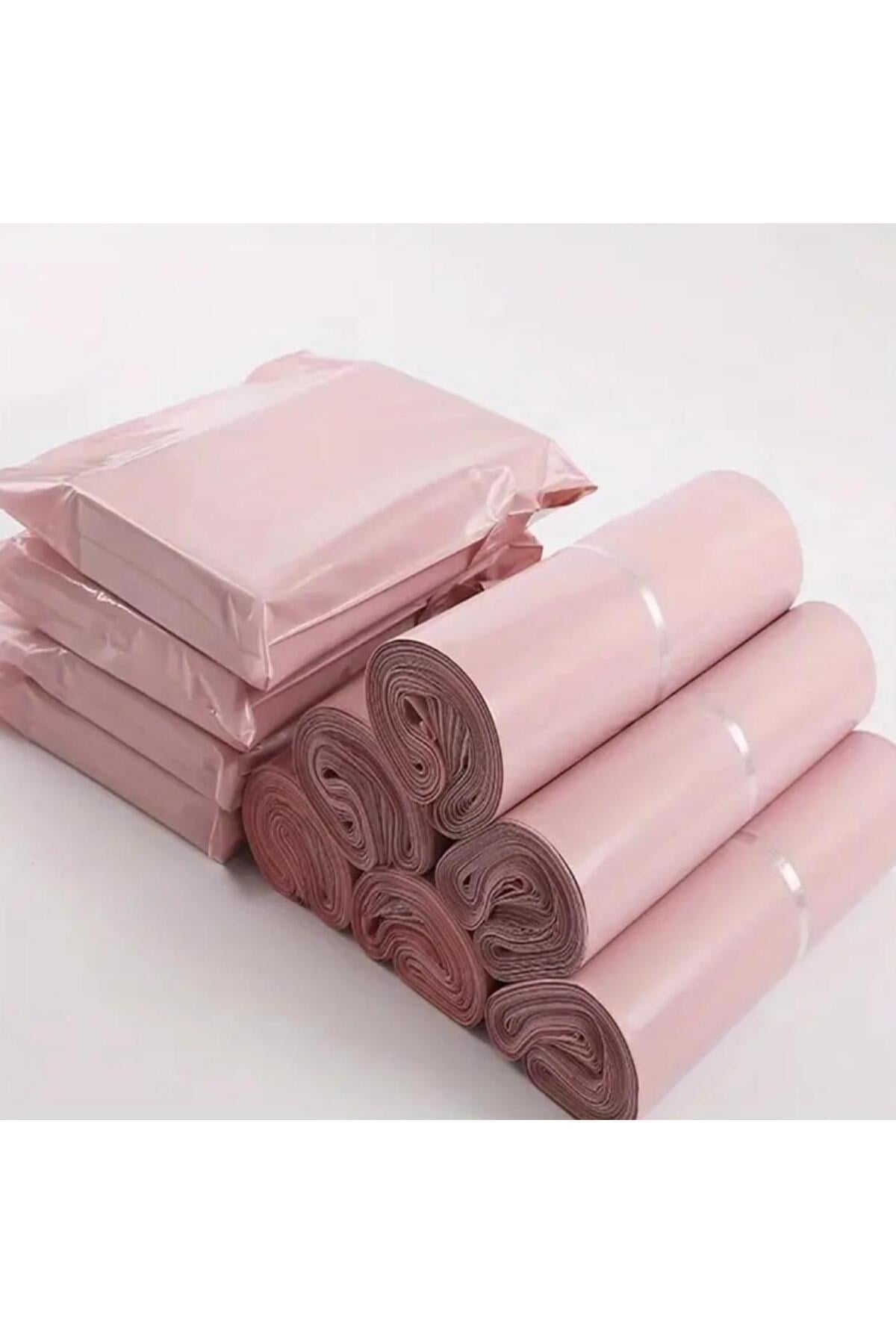 Kargo Poşeti, E ticaret Poşeti, Paketleme Poşeti, Cepsiz Kargo Poşeti, Pembe 17x30 (100 Adet)