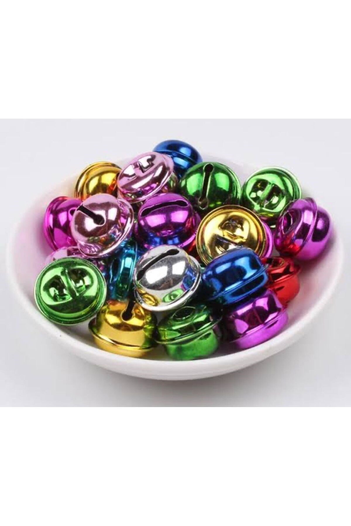 karışık kulplu çan zil hayvan tasma zili, amigurumi zili, kına gecesi tef yapımı zili 25mm (20 adet)
