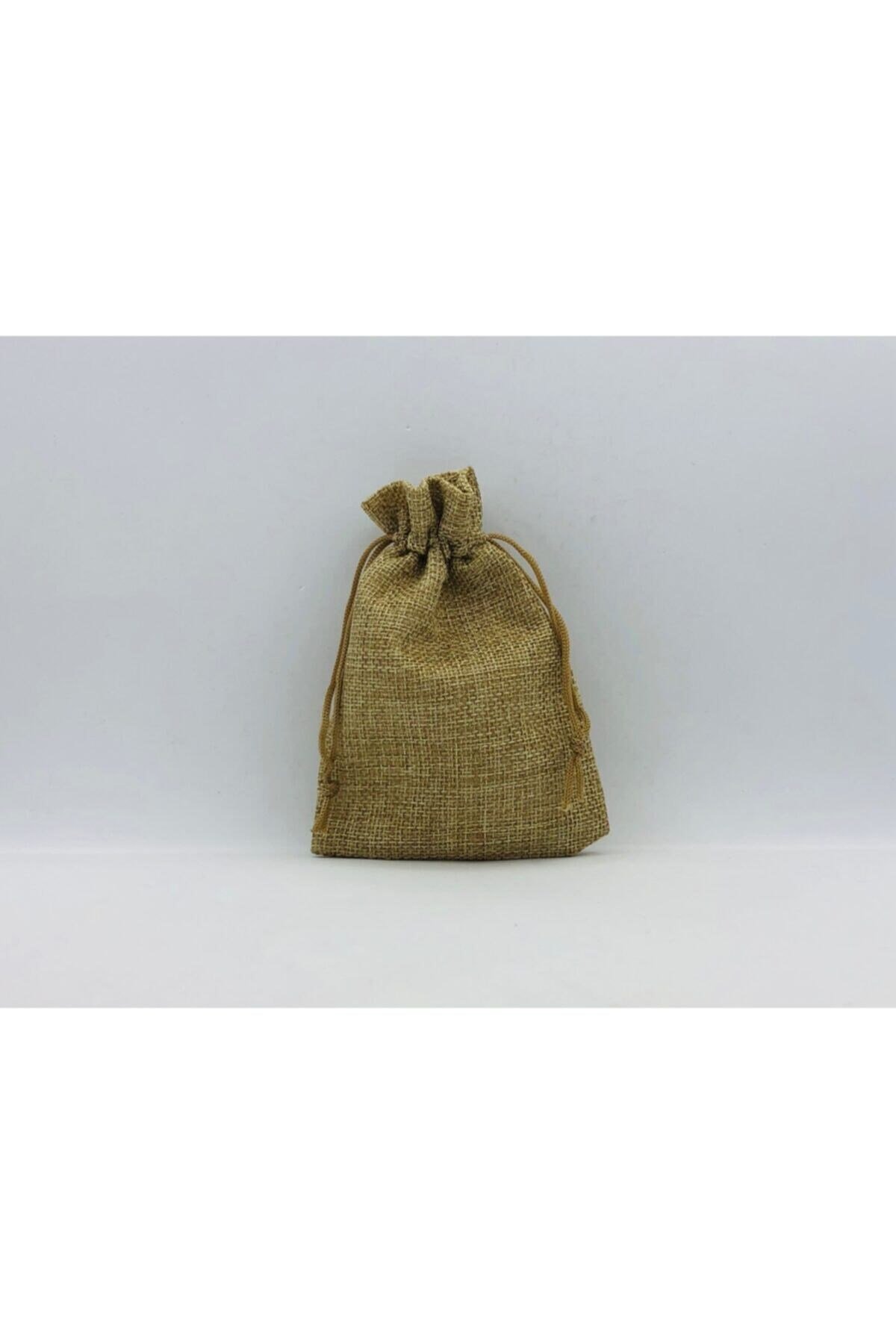 Kese Koyu Hasır Renk Jüt Kumaş 10x14 Cm 50 Adet
