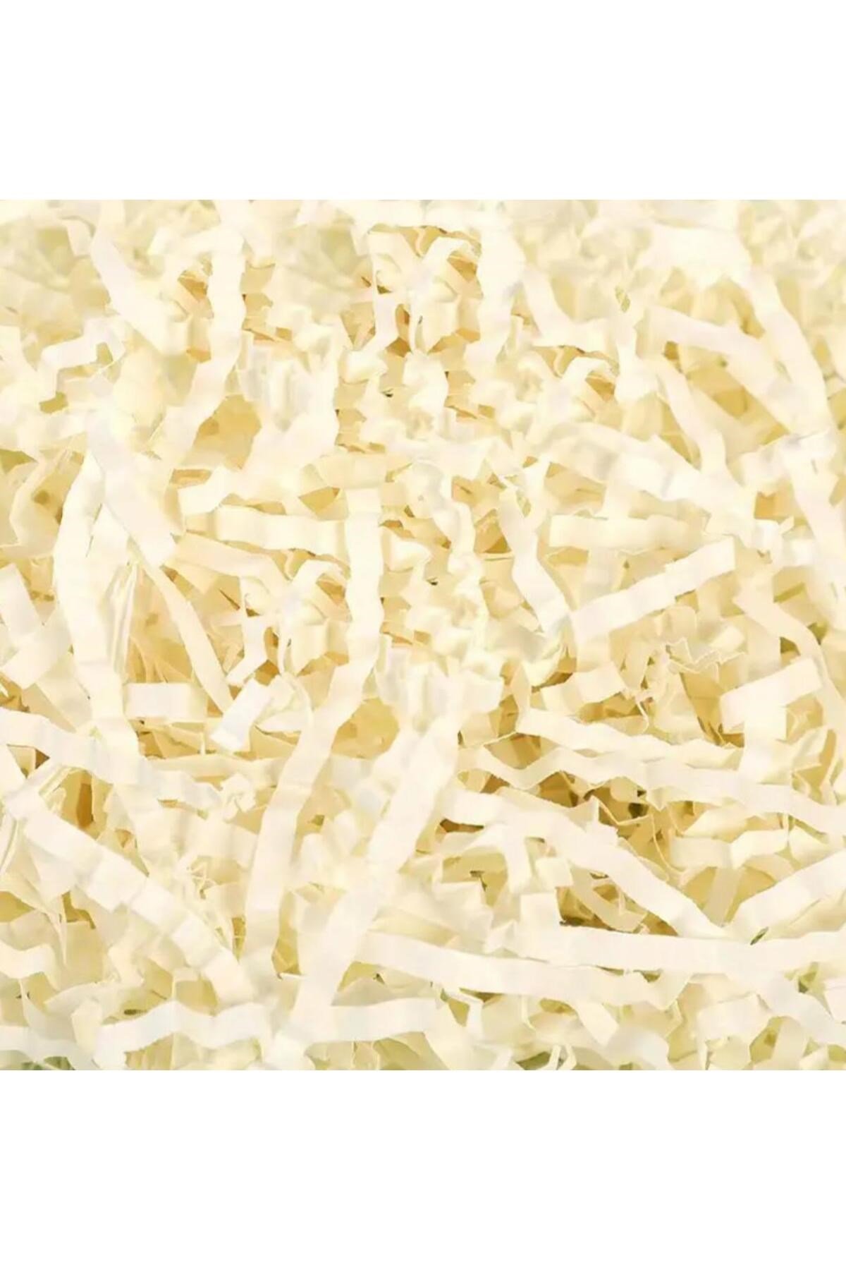 Kırpık Z Zigzag Pelur Kırpıntı Kağıt 100 Gr Krem Renk Süs Dolgu Malzemesi Cream Paper