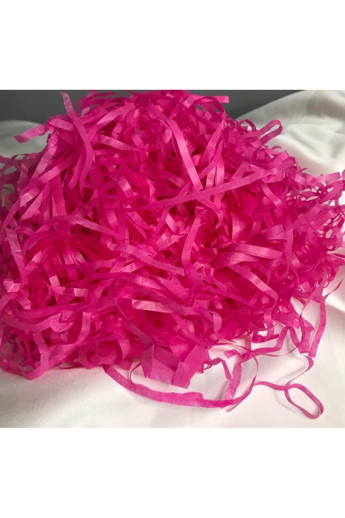 Kırpık Z Zigzag Pelur Kırpıntı Kağıt 100 Gr Fuşya Renk Süs Dolgu Malzemesi Fuchsia Paper