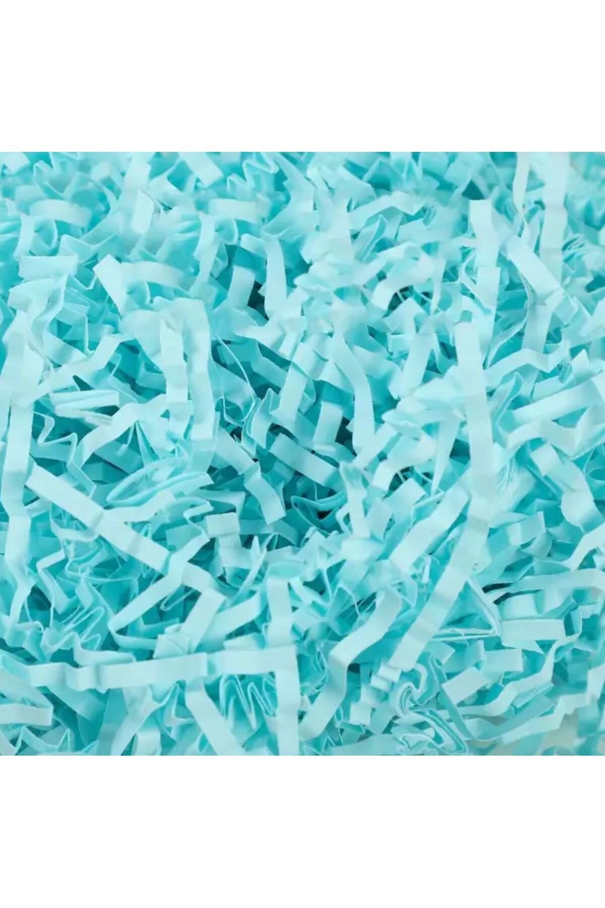 Kırpık Z Zigzag Pelur Kırpıntı Kağıt 100 Gr Mavi Renk Süs Dolgu Malzemesi Blue Paper
