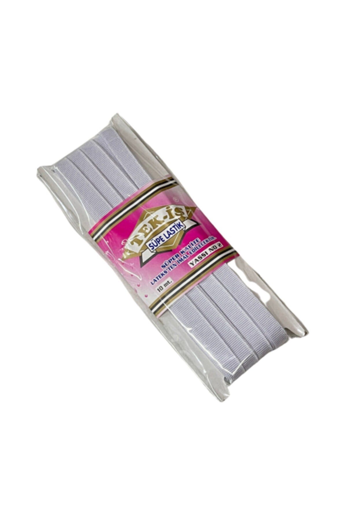 Lastik Sert Yumuşak Çamaşır Don Etek Bel Paça Bebe Lastiği Yassı Yumuşak 1,1cm No:2 Beyaz 10m