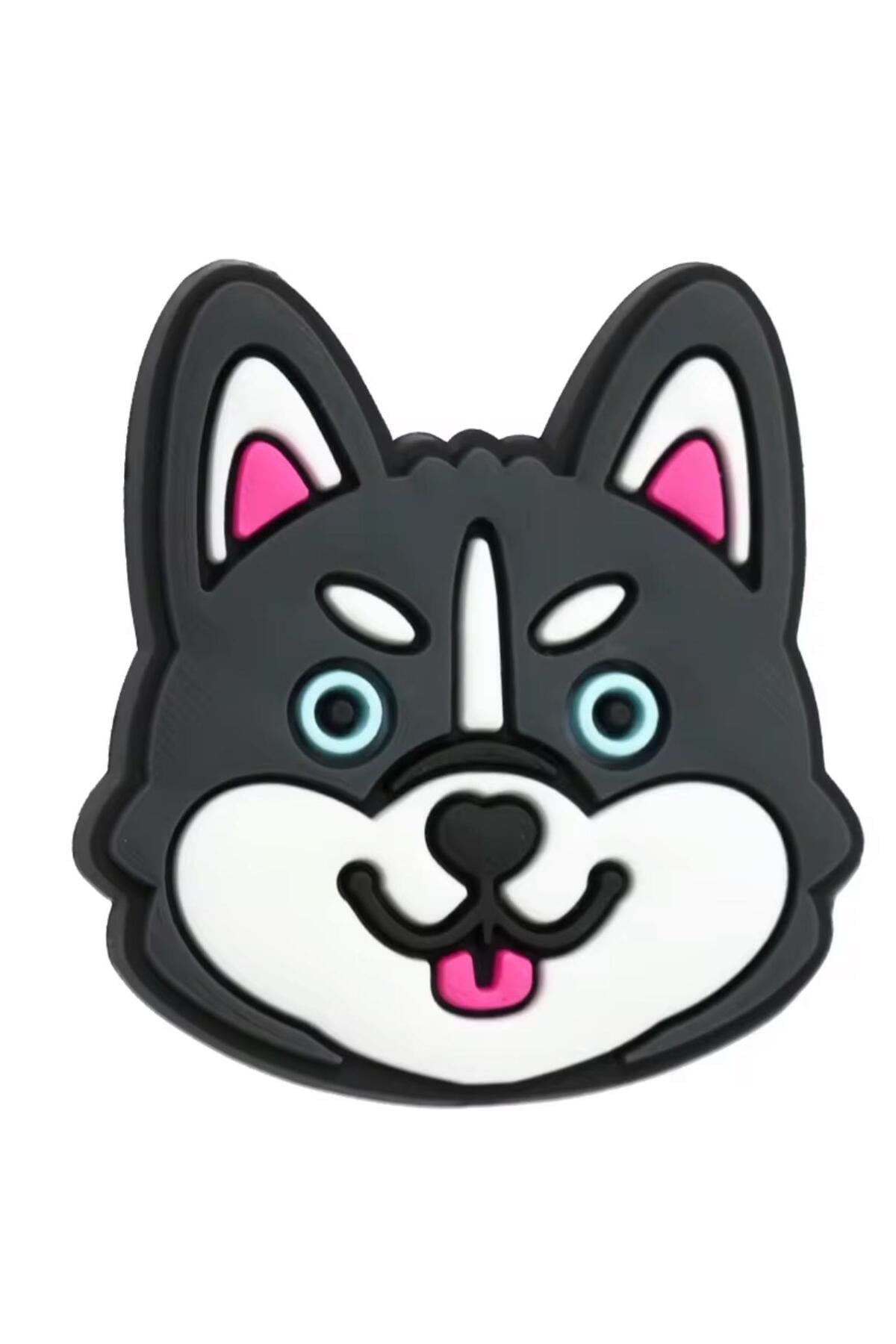 Ledli Yanıp Sönen Köpek Figürlü Terlik Süsü Üç Boyutlu/Işıklı 3d Charm