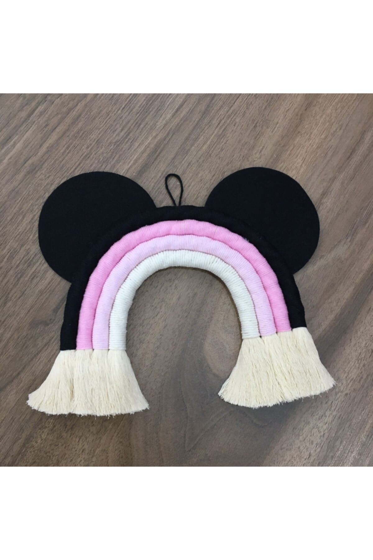 Makrome Gökkuşağı Çocuk Bebek Odası Duvar Süsü Kapı Süsü 83p