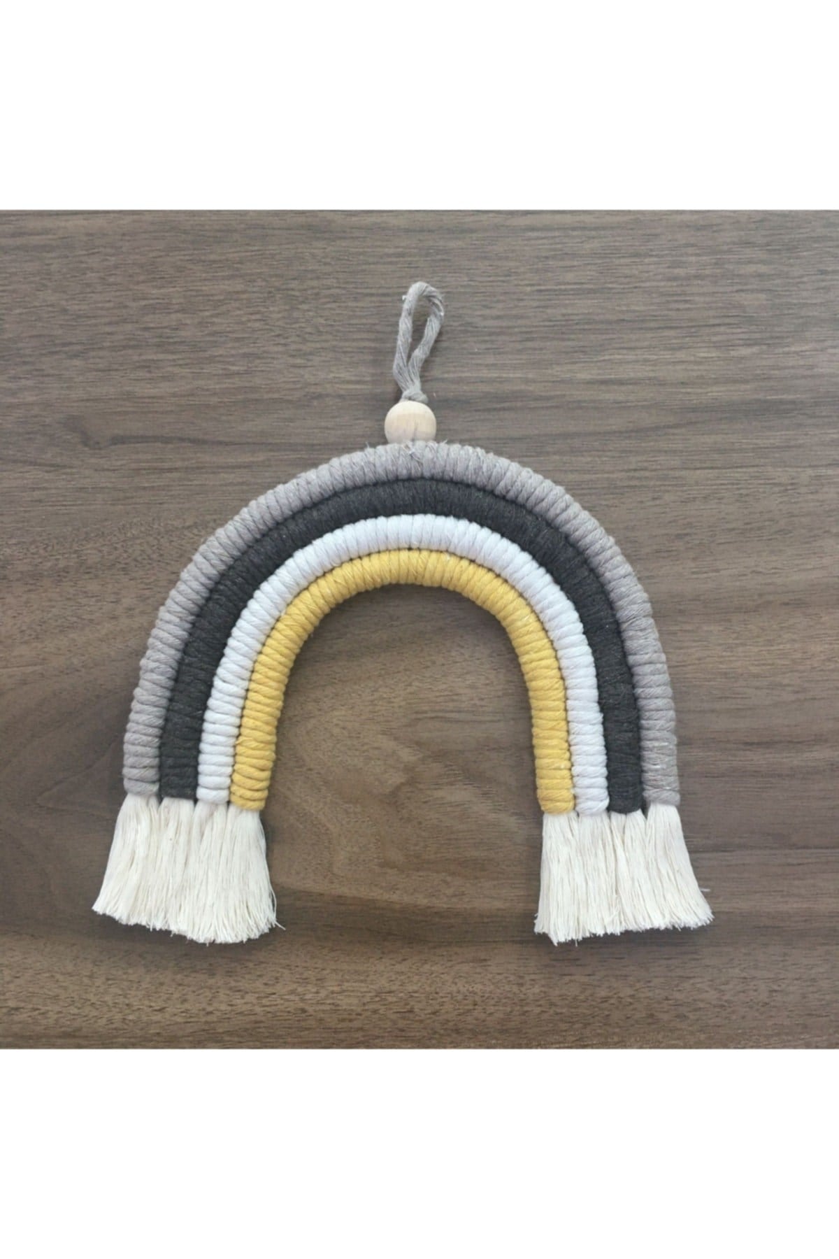 Makrome Gökkuşağı Çocuk Bebek Odası Duvar Süsü Kapı Süsü 63bs