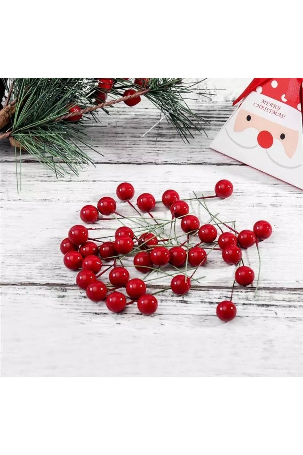 Mini Telli Berry Süsü Kırmızı 20 Adet