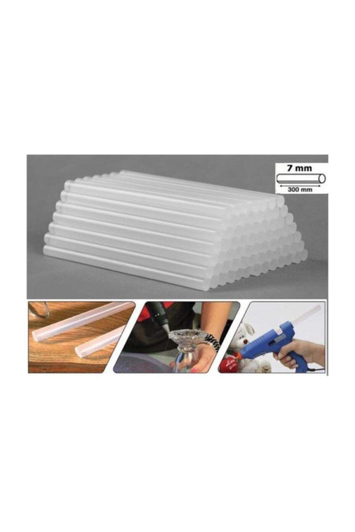 Nanopro 10 Adet Sıcak Ince Mum Silikon 7 Mm Boy 15 Cm