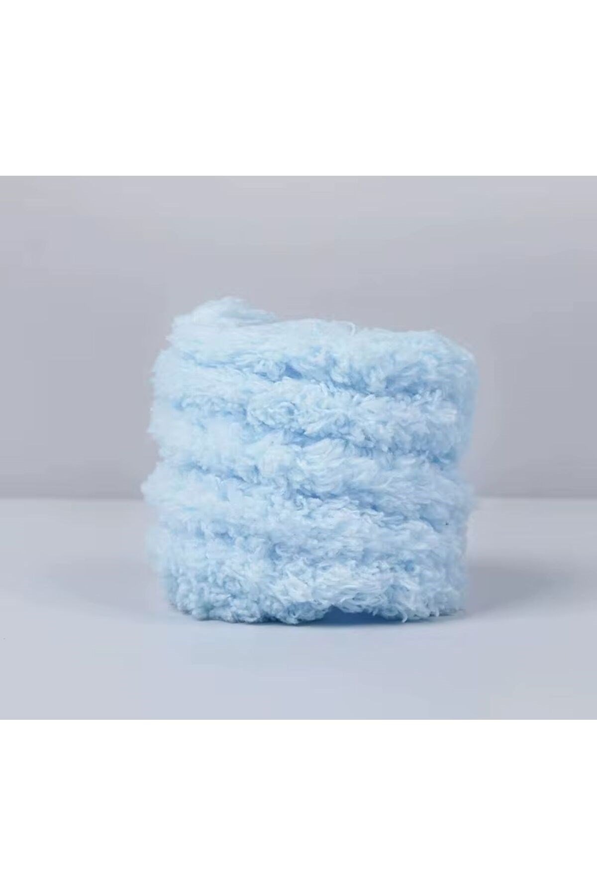 Peluş Şönil, Yapboz İp, Peluş Oyuncak Kendin Yap, Telli Boru Temizleme (2m)Bebe Mavisi