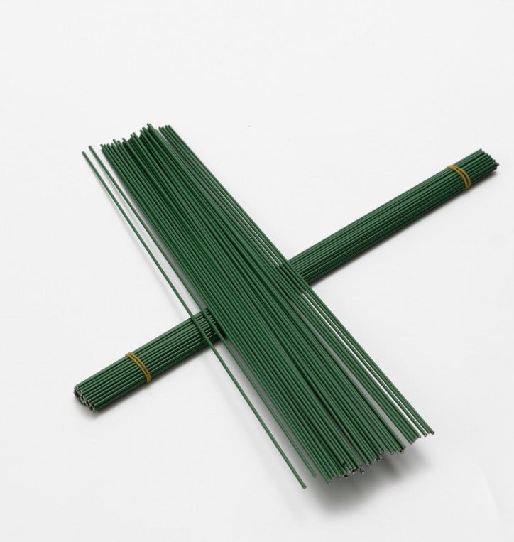 Plastik Çiçek Yapma Teli - Dekoratif Çiçek Yapım Teli - Craft Flower Making Wire - 40CM - 100 Adet Çiçek Yapım Teli