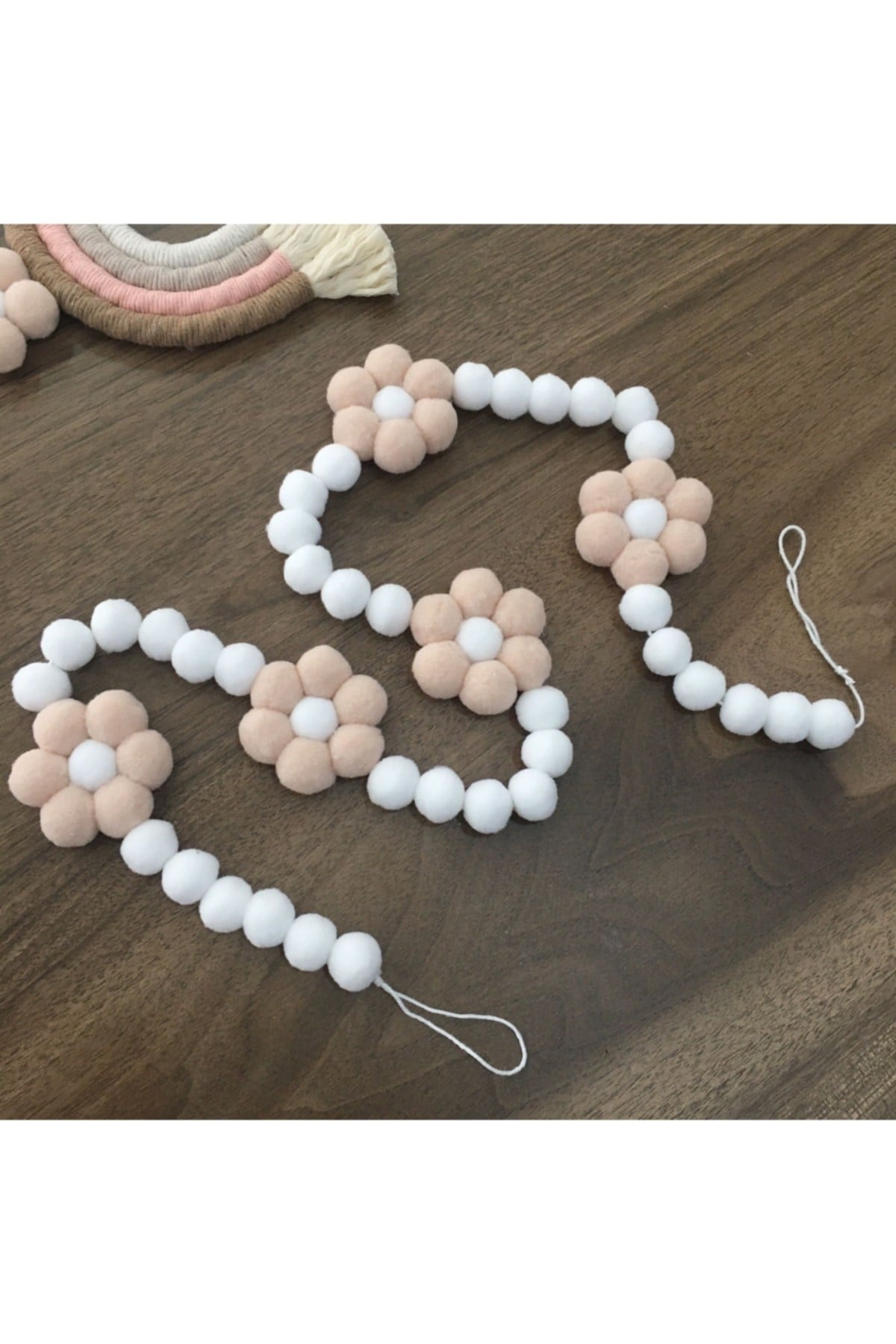 Ponpon Banner Çocuk Bebek Odası Duvar Süsü Kapı Süsü 92