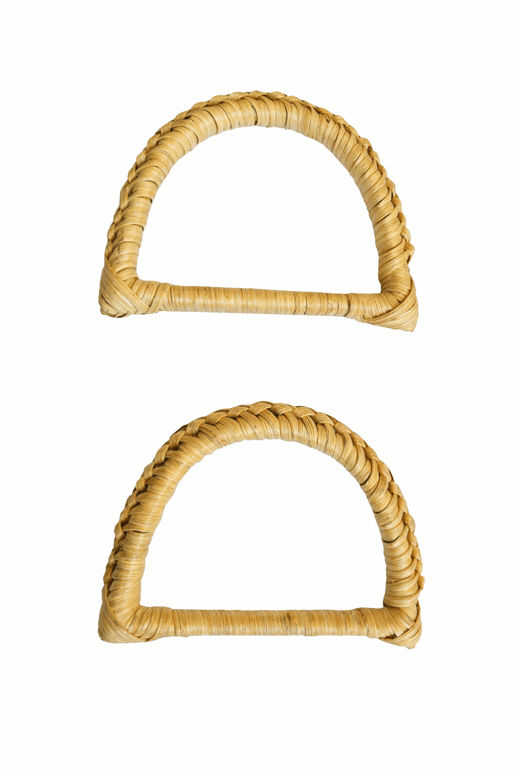 Rattan Çanta Sapı – 2'li Set, El İşçiliği Görünümlü, Dayanıklı Tutma Kolu - Örgü, Makrome ve El Yapımı Çanta Sapı