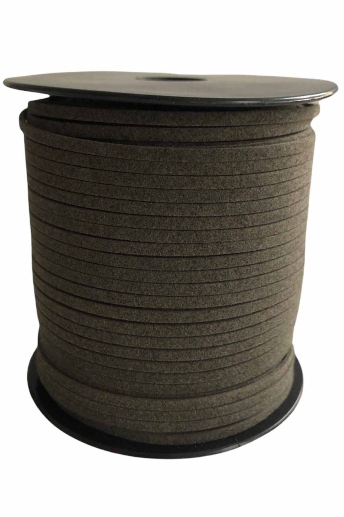 Süet Deri Şerit Ip, 3mm - Antrasit Gri Rengi, Tesbih, Bileklik, Kolye Ipi (3 Metre)