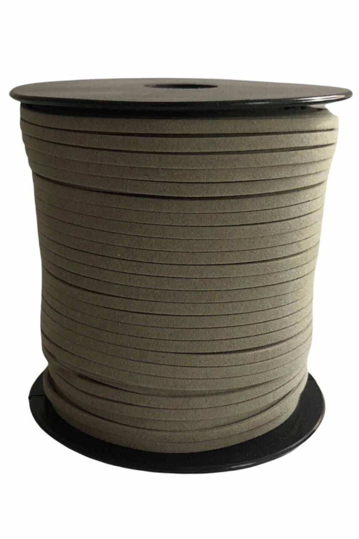 Süet Deri Şerit Ip, 3mm - Gri Rengi, Tesbih, Bileklik, Kolye Ipi (3 Metre)