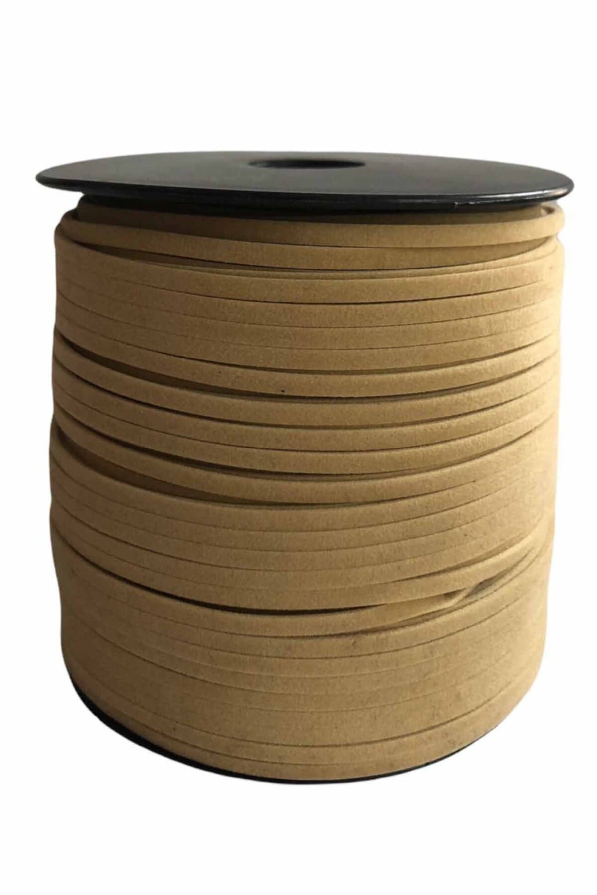 Süet Deri Şerit Ip, 3mm - Krem Rengi, Tesbih, Bileklik, Kolye Ipi (3 Metre)