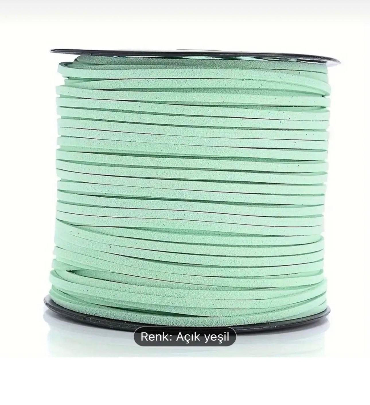 Süet Deri Şerit Ip, 3mm , Tesbih, Bileklik, Kolye Ipi (3 Metre)