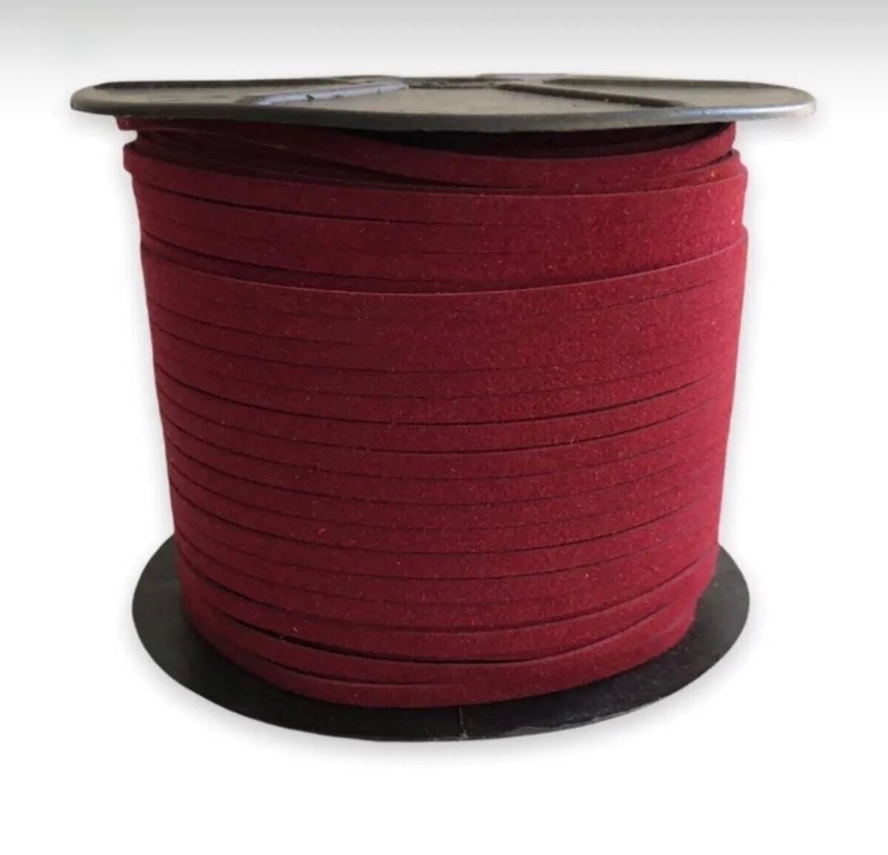 Süet Deri Şerit Ip, 3mm , Tesbih, Bileklik, Kolye Ipi (3 Metre)