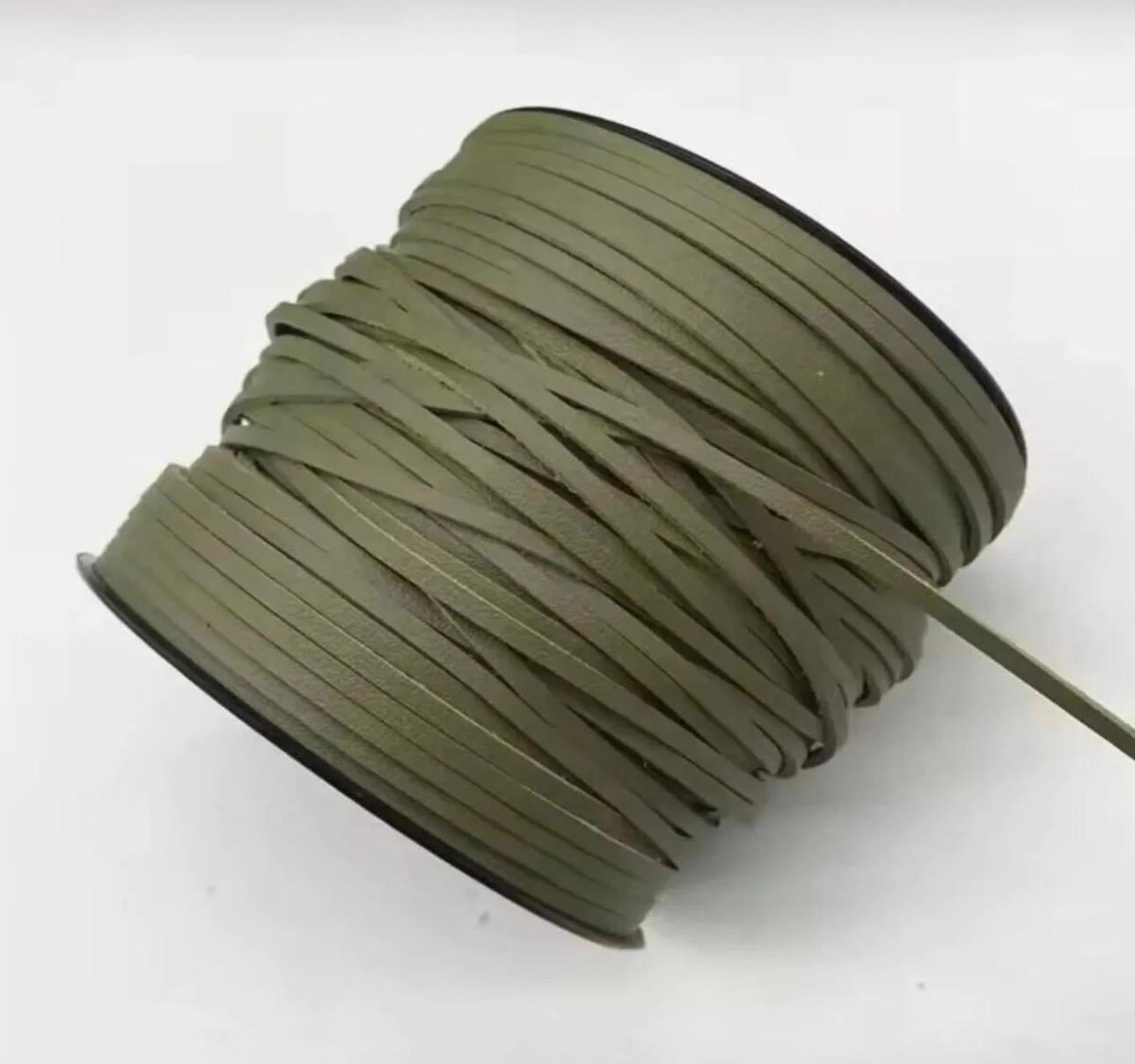 Süet Deri Şerit Ip, 3mm , Tesbih, Bileklik, Kolye Ipi (3 Metre)