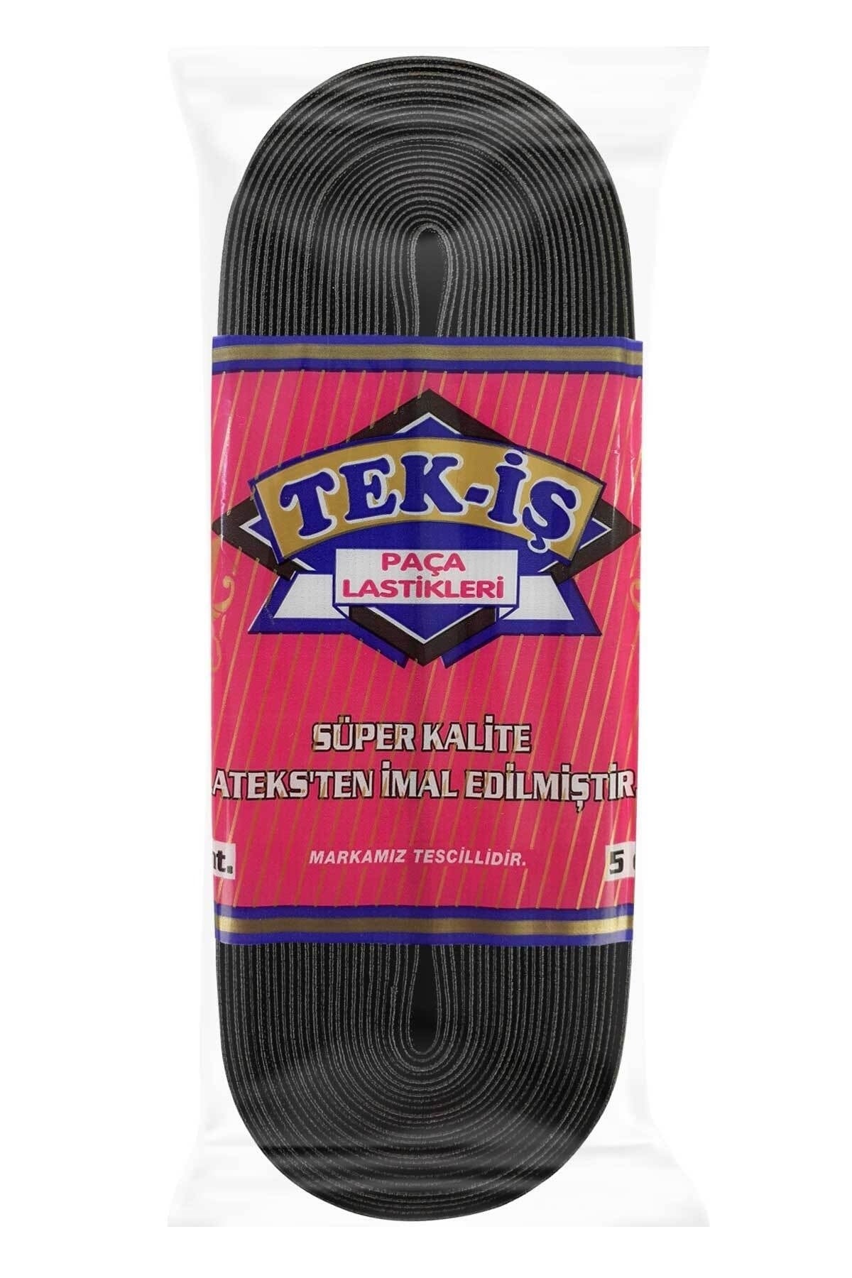 Tekiş Lastik Lastik Paça Lastiği 5 Cm 10 Mt -