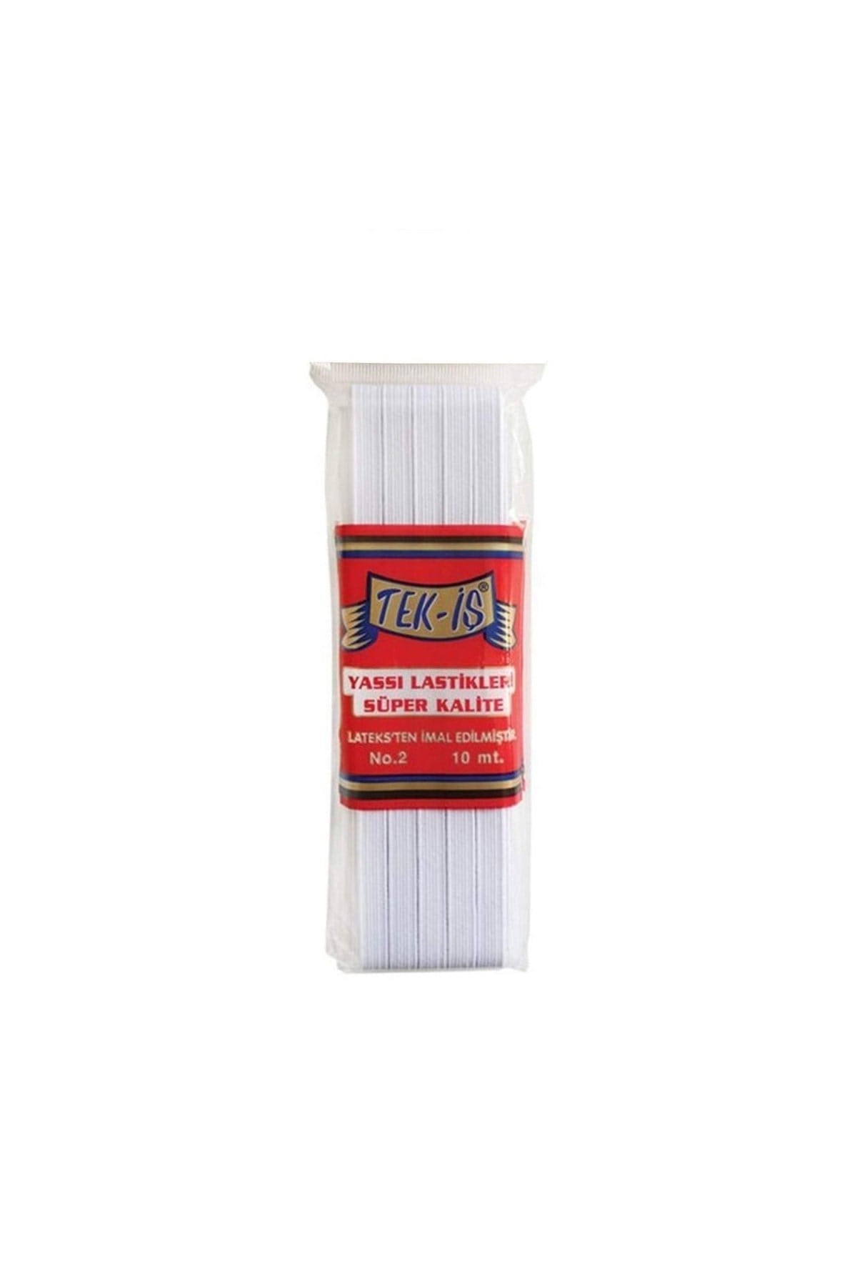 Tekis Lastik No 2 Yassı Şalvar Lastiği 10 Metre