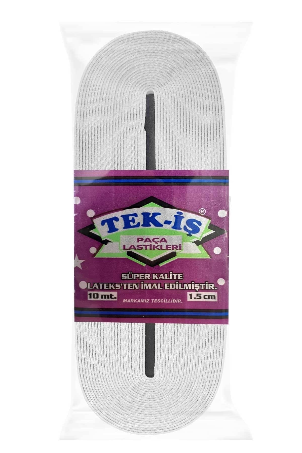 Tekis Paça Lastigi 1.50 Cm Yassi Lastik 10 Metre