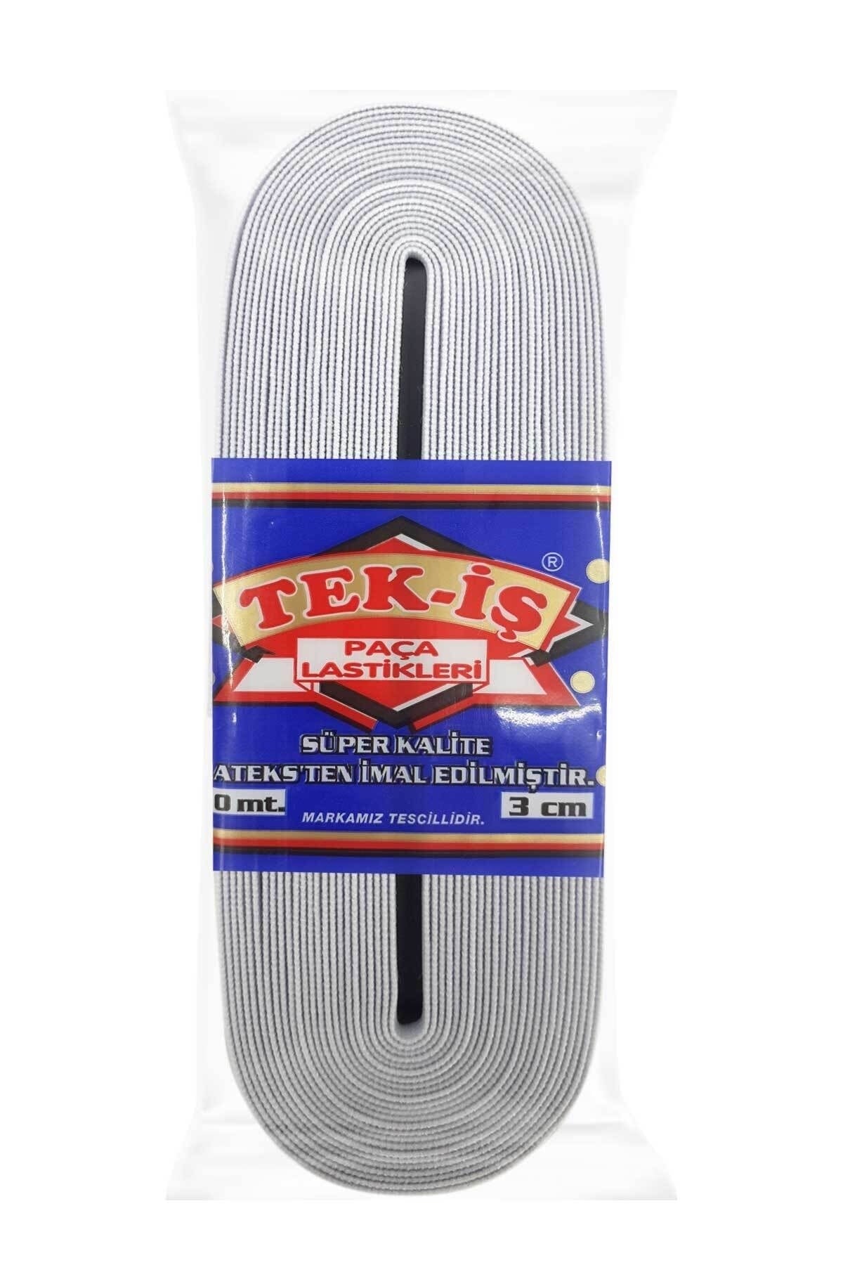 Tekis Paça Lastigi 3 Cm Yassi Lastik 10 Metre