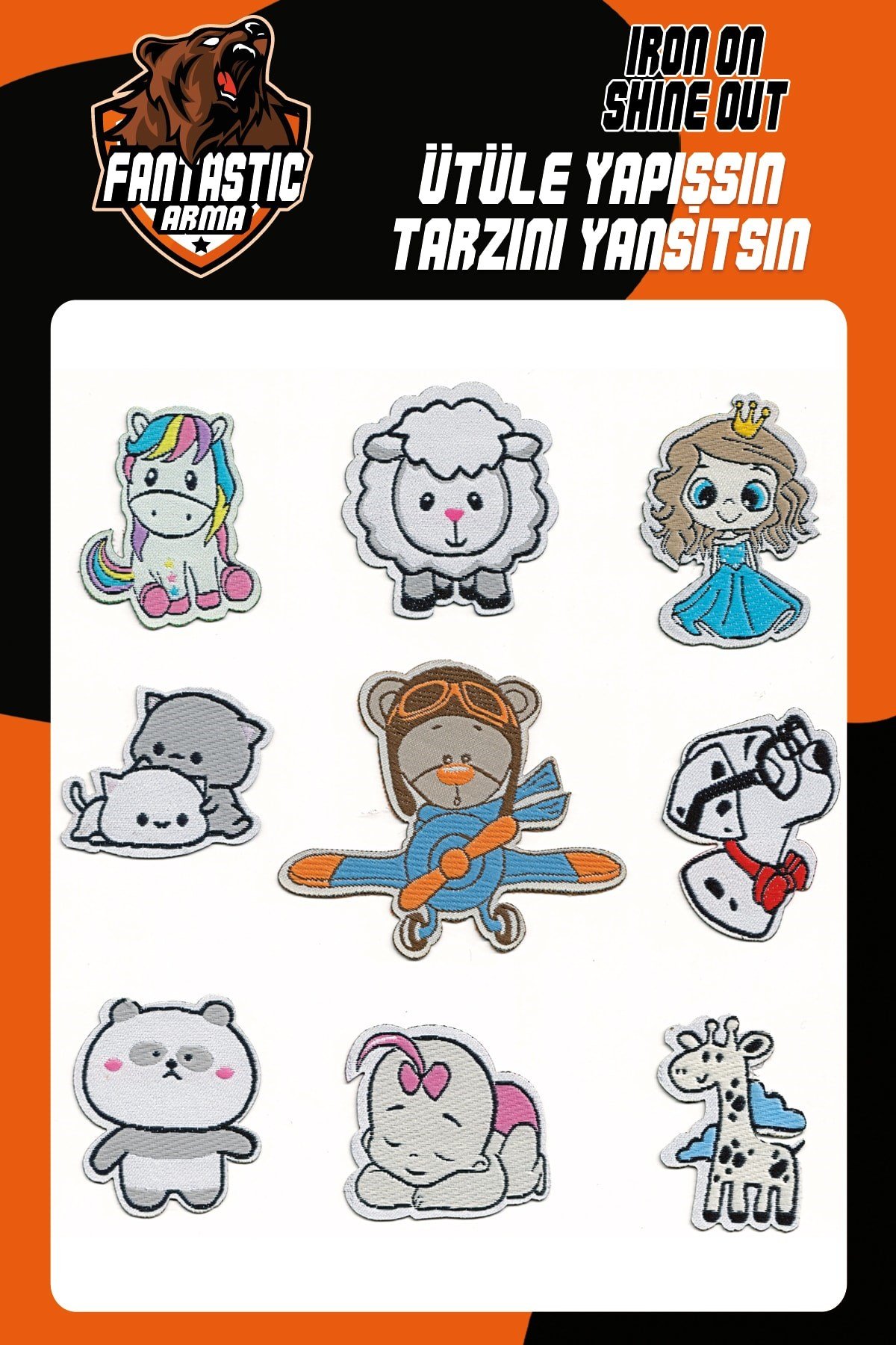 Ütü Ile Yapışan Dokuma Arma Seti Patch Yama Unıcorn, Dalmaçyalı Modeli