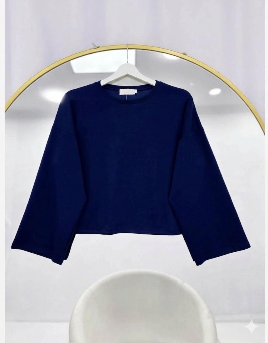 Basic Oysho Bluz Lacivert
