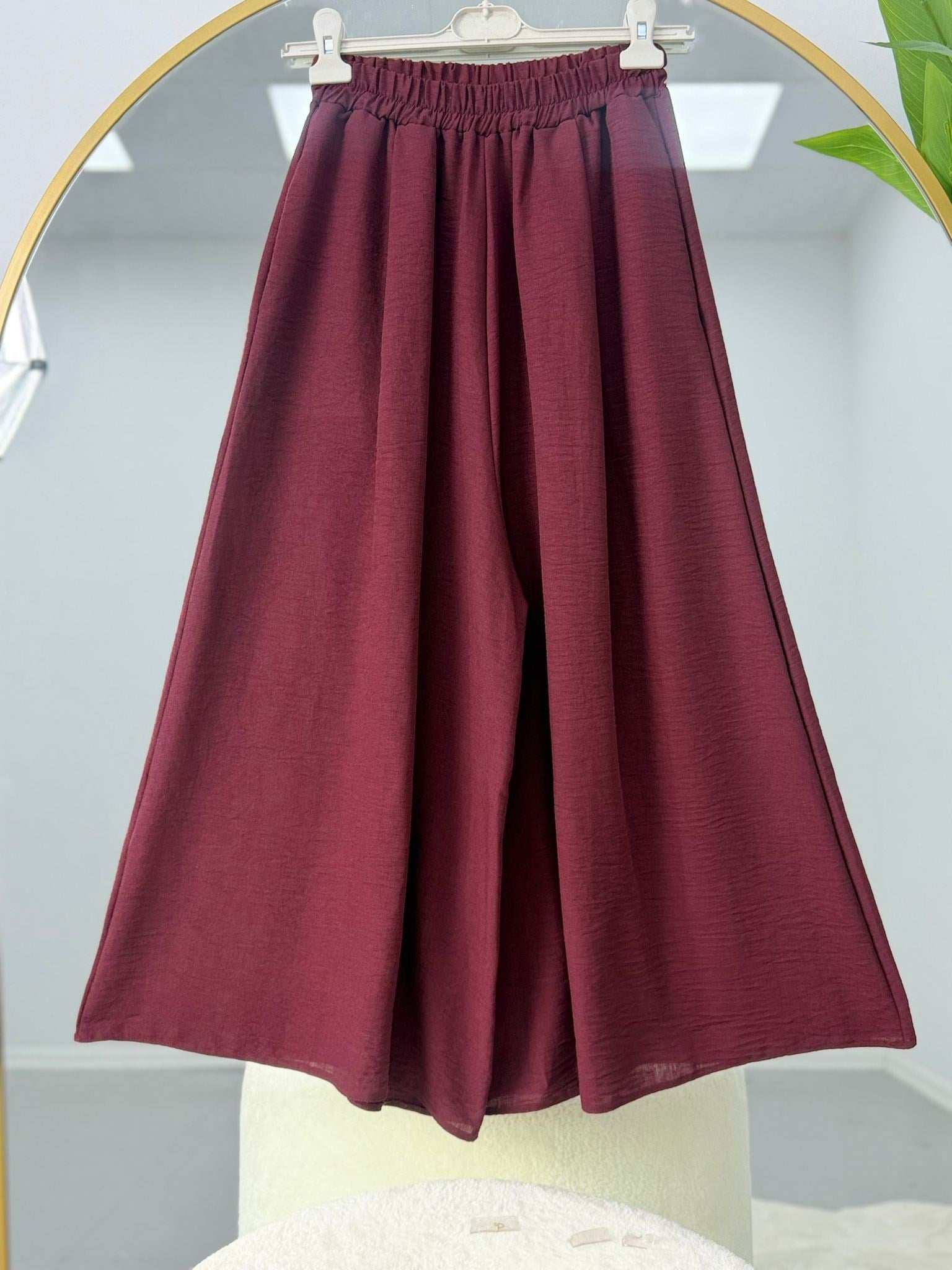 Cepli pantolon etek Bordo