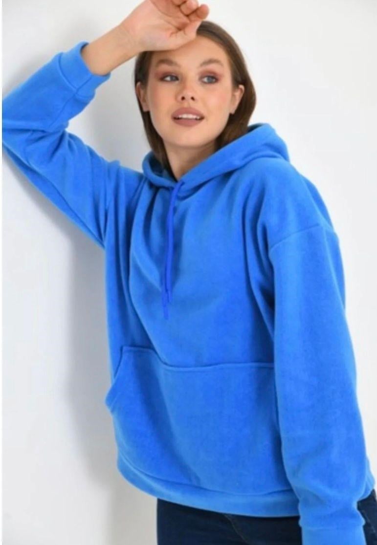 Kadın Kapşonlu Sweatshirt Saks