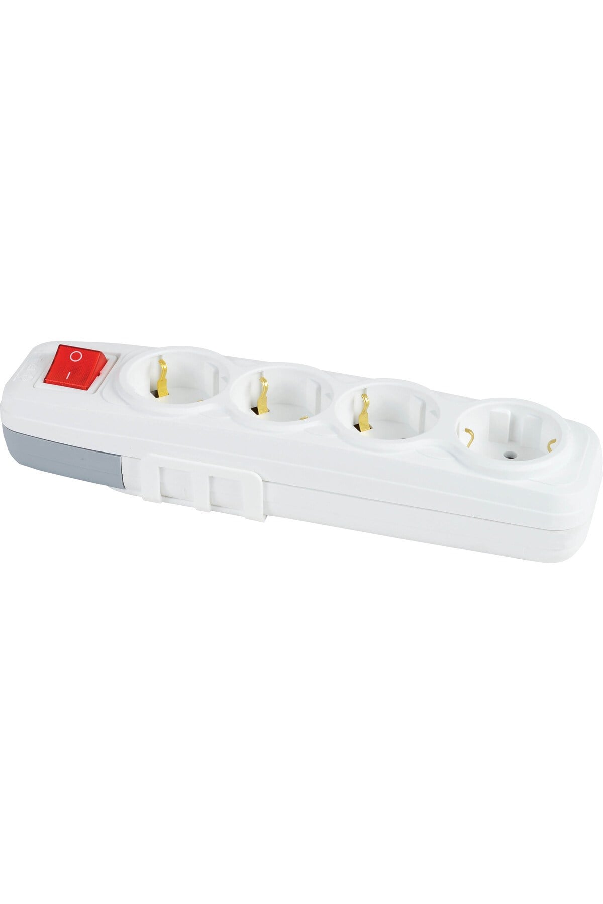 HV4341.1 – 4’lü Anahtarlı Klemensli Topraklı Grup Priz (3×1mm²)