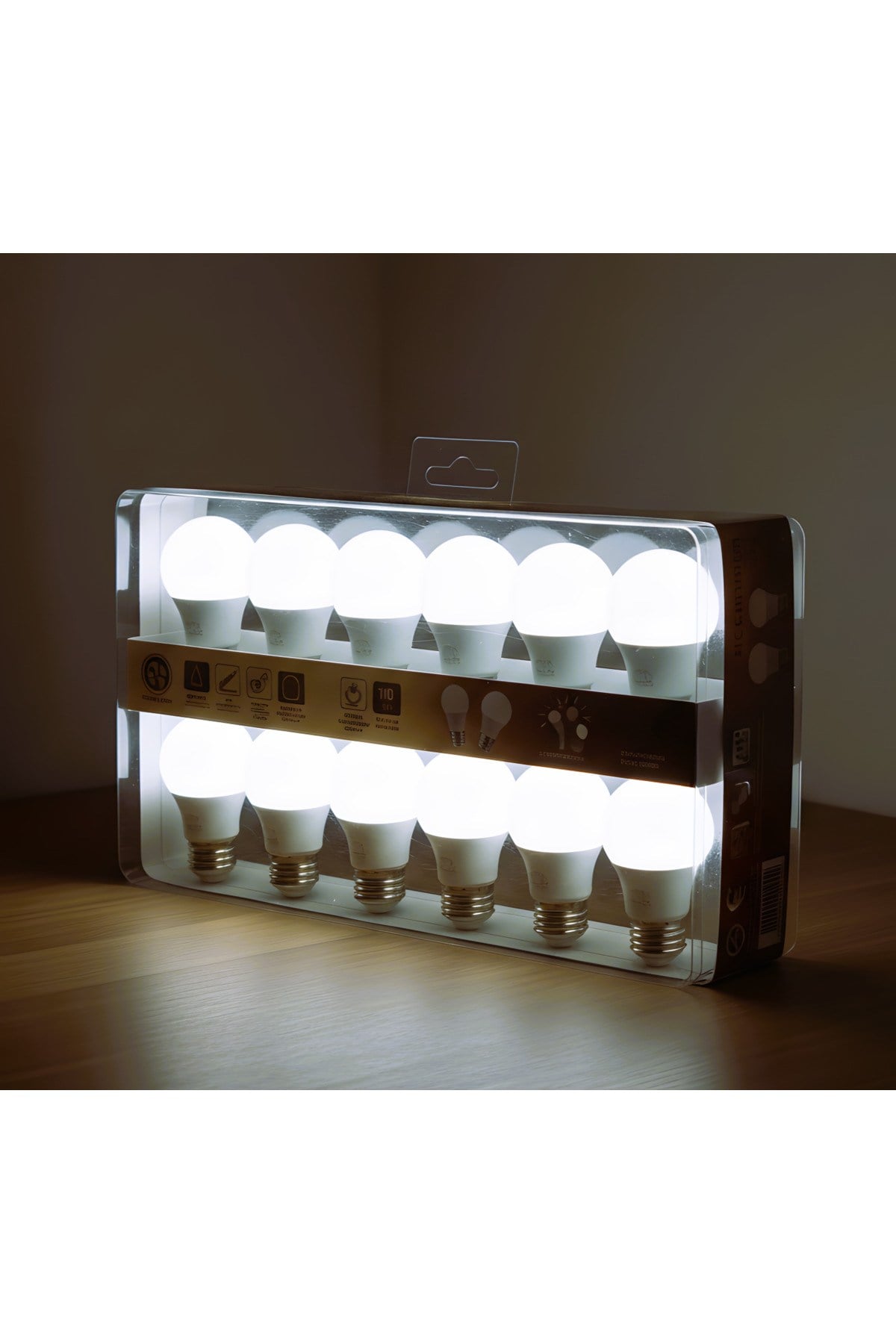 KES185 – 12W 220V E27 4000K Ararenk LED Ampul (12'li Paket)
