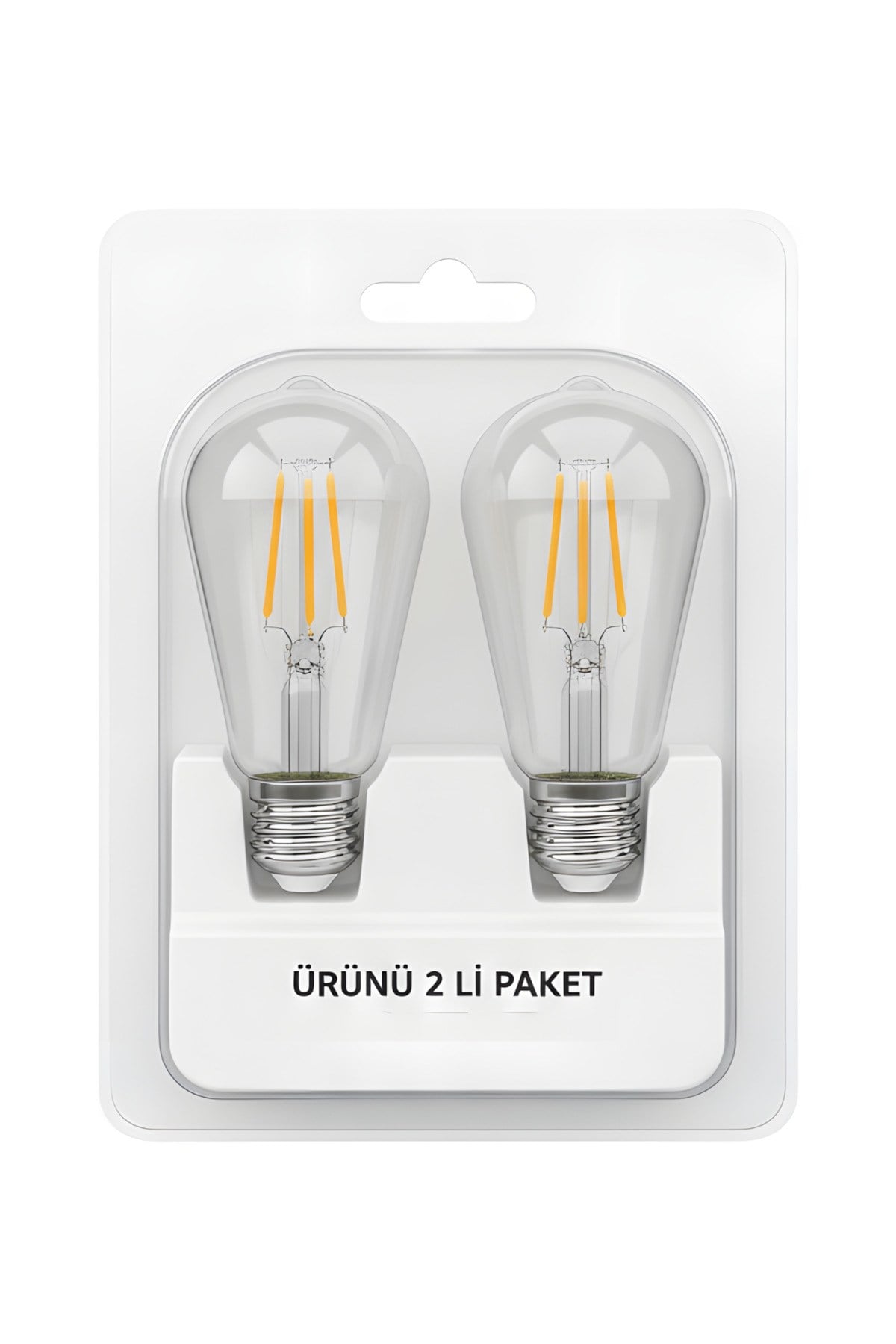 KES505 – LED Flamanlı ST64 Ampul 6W (2700K | 2’li Paket)