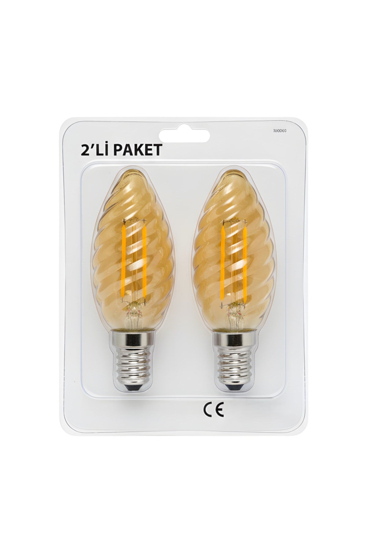 KES610 – LED Flamanlı Buji Ampul 4W (2700K | E14 | 2’li Paket)