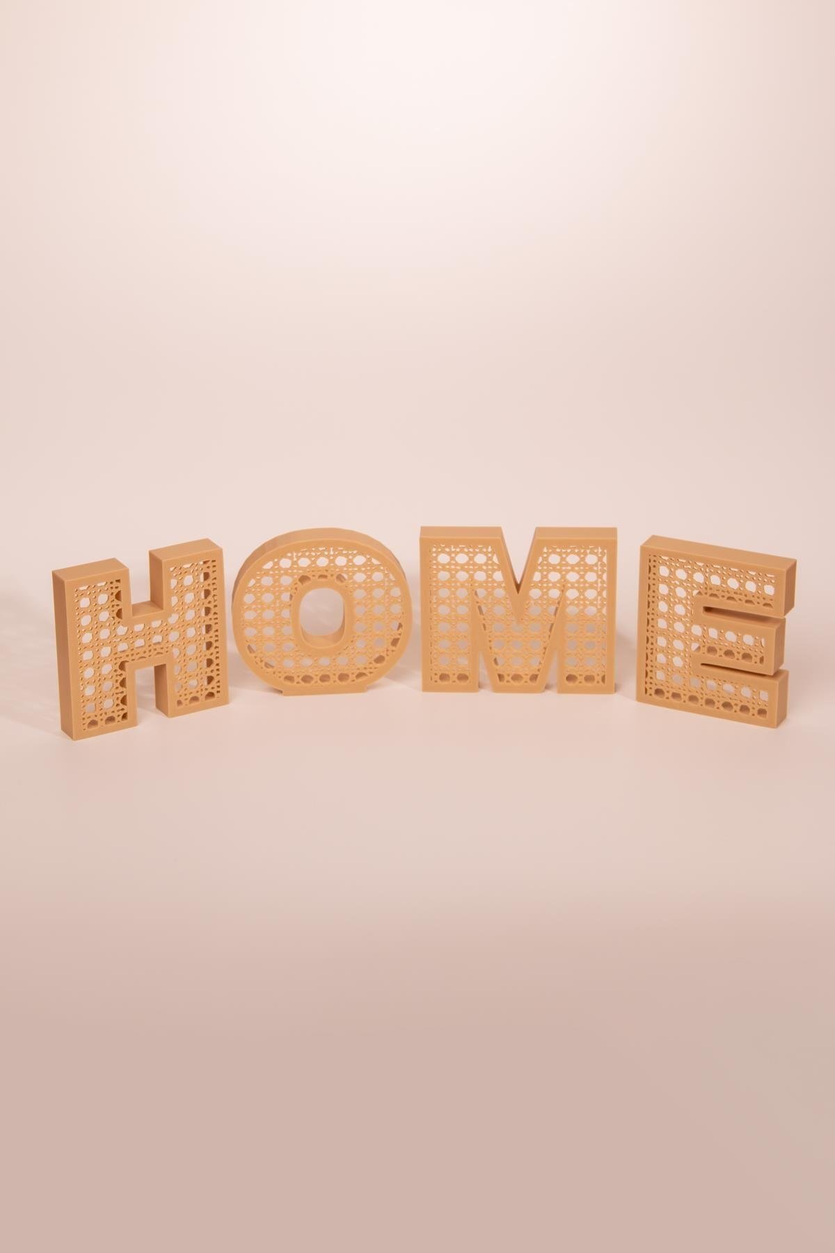 3 Boyutlu Home Yazısı Dekoratif Hediyelik