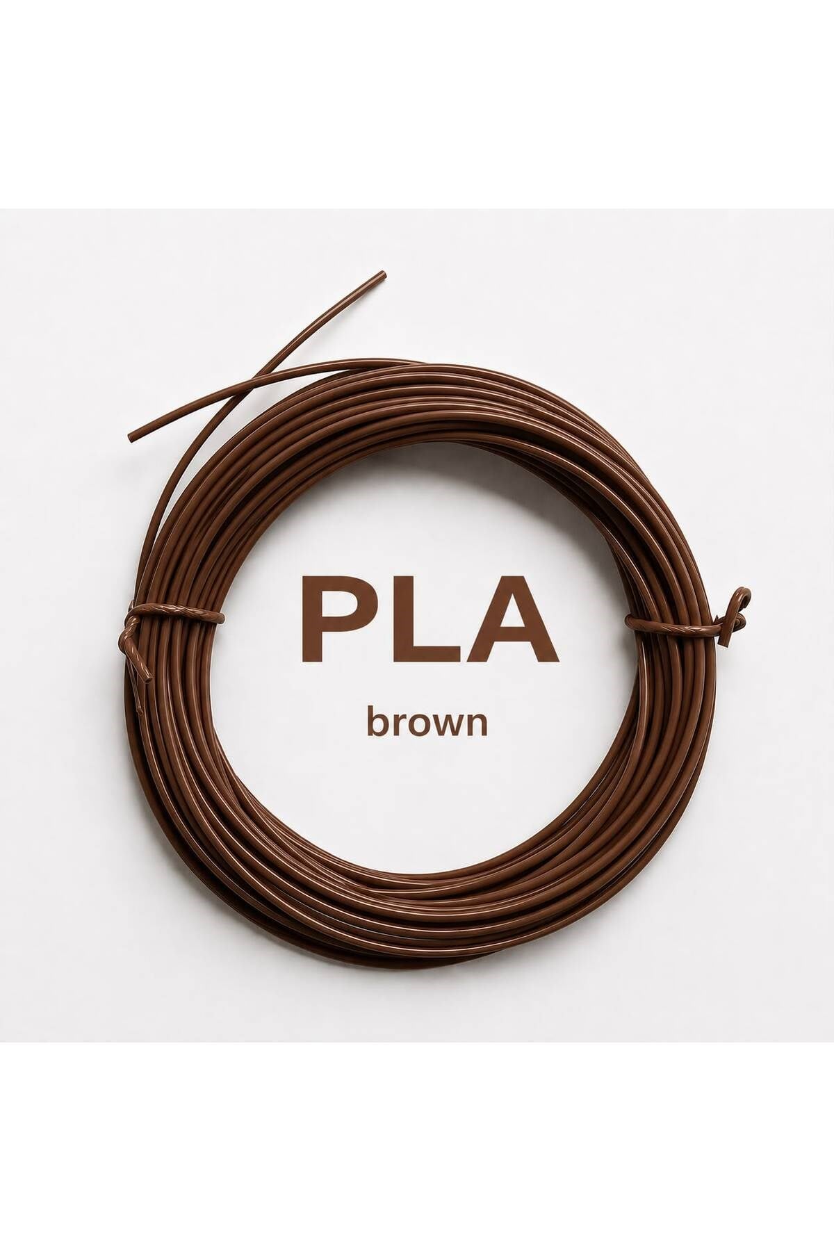 3d Pen Filament Pla 1.75mm Pla Kahverengi Renk 10 Metre 3 Boyutlu Kalem Plastiği Filamenti