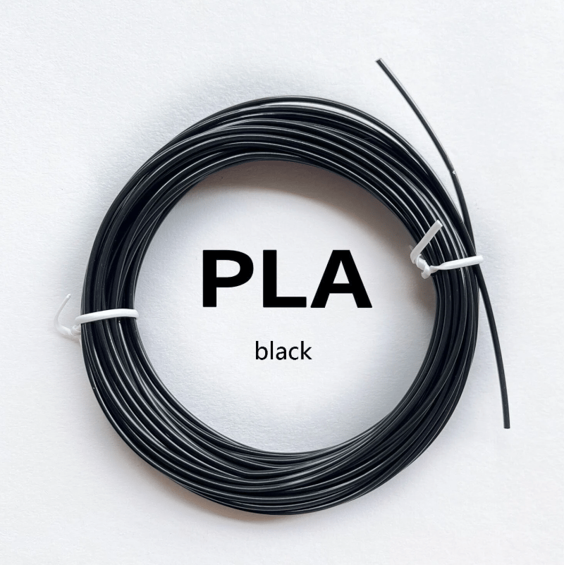 3D Kalem İçin 10 Metre Pla Filament Siyah Renk Parçalı