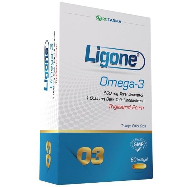Ligone Omega 3 60 Kapsül Balık Yağı Takviyesi
