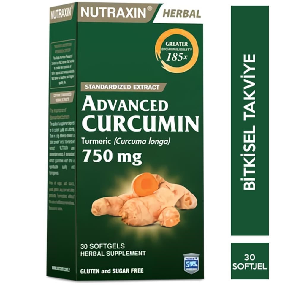 Nutraxin Advanced Curcumin 750 mg 30 Softgels