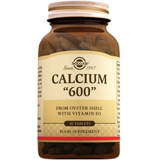 Solgar Calcium 600 (Oyster Shell) 60 Tablet Kalsiyum Takviyesi