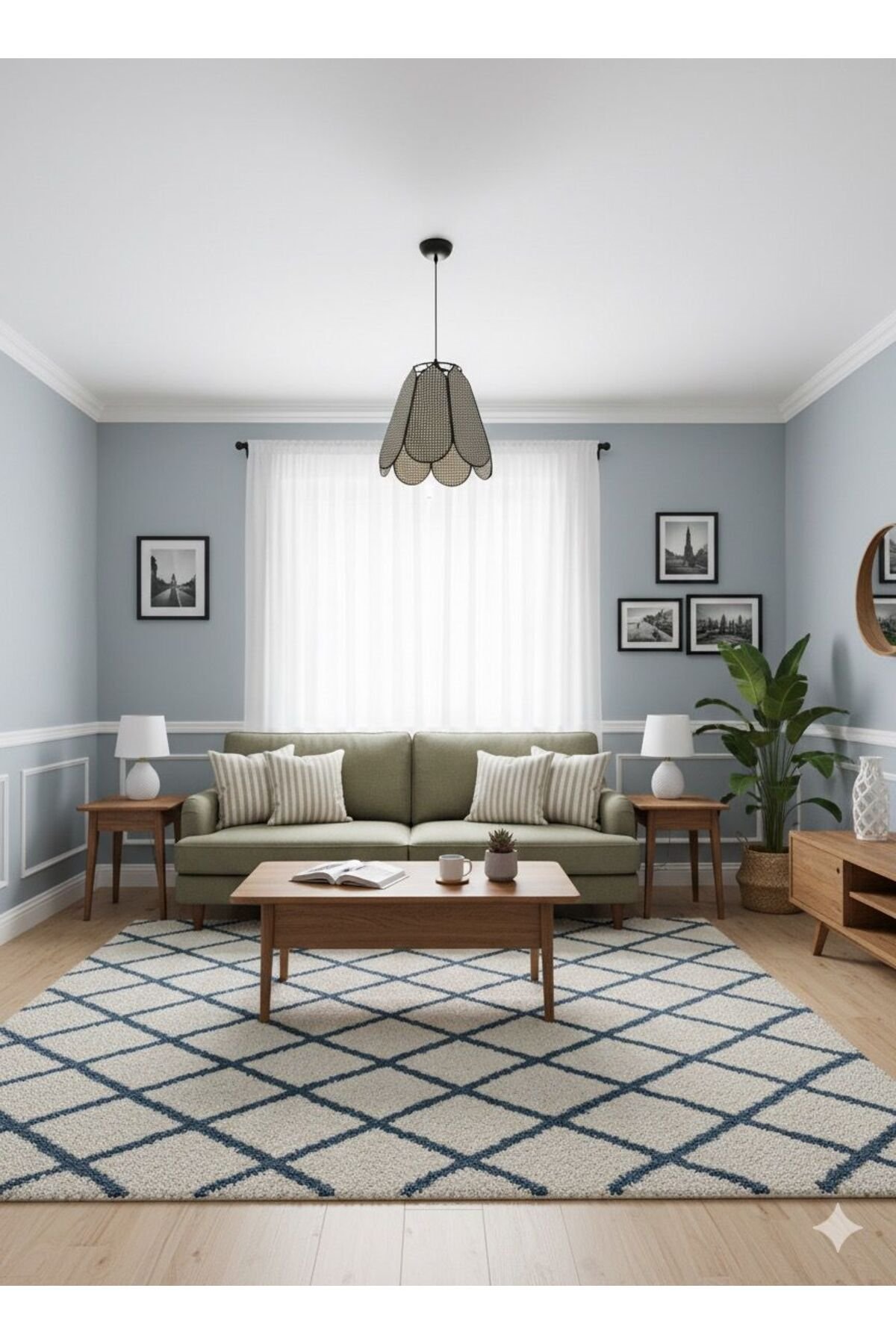 Modern Tasarım Çiçek Sarkıt Avize Kumaş Boheme Salon Oturma Odası Mutfak Avizesi