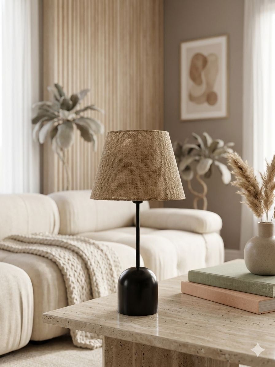 Yarım Küre abajur modern Vintage Bohem abajur Gece lambası ve yatak odası Salon