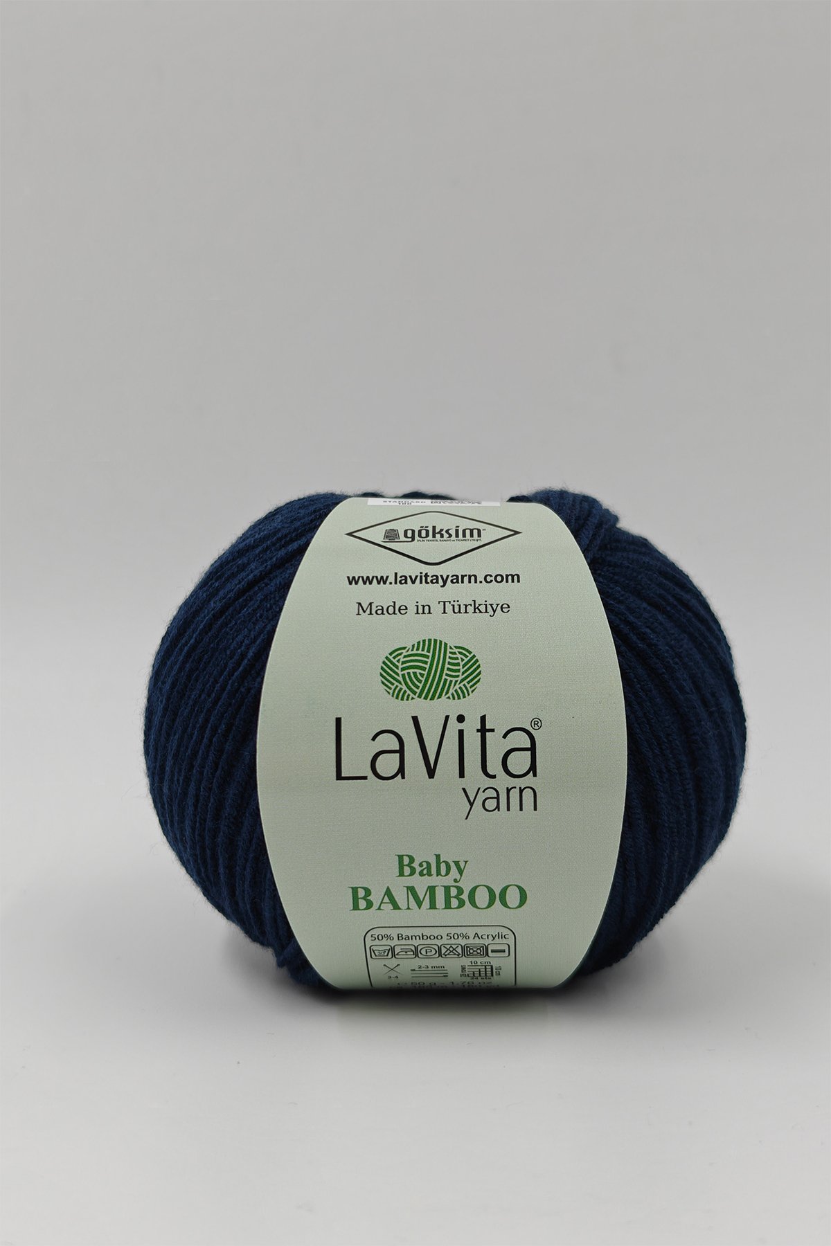 Baby Bamboo El Örgü İpi %50 Bambu %50 Akrilik 50gr (5321 LACİVERT)