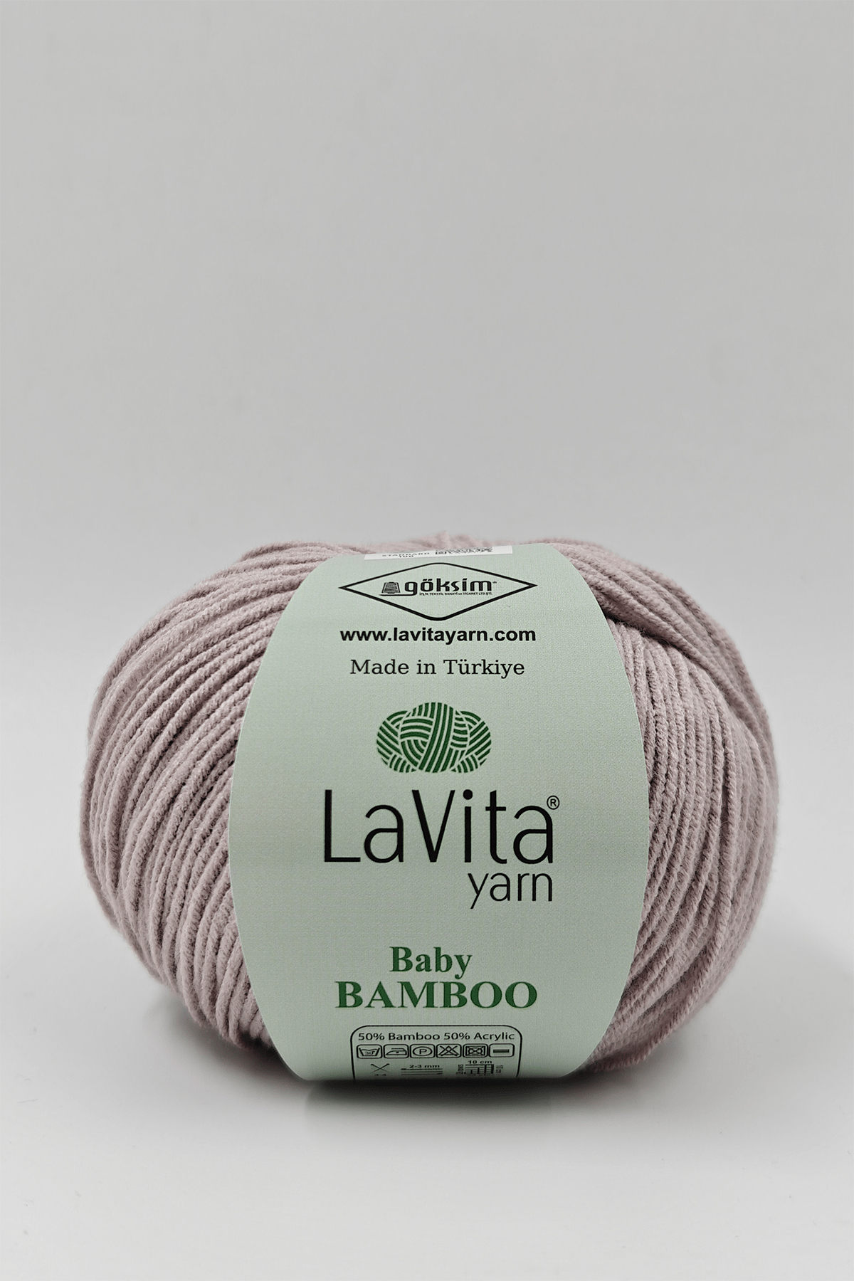 Baby Bamboo El Örgü İpi %50 Bambu %50 Akrilik 50gr (4162 LİLA GRİ )