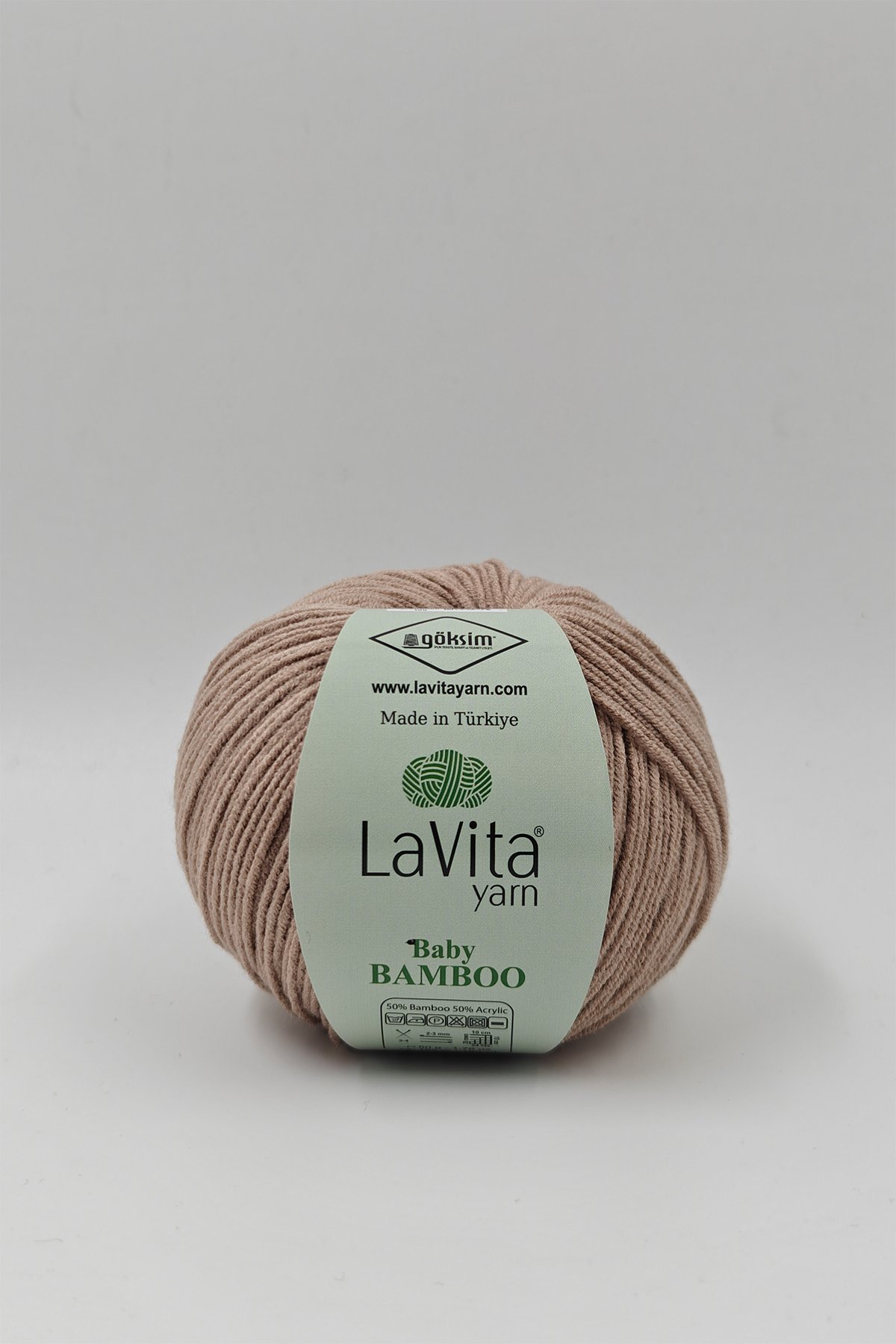 Baby Bamboo El Örgü İpi %50 Bambu %50 Akrilik 50gr (7017 VİZON)