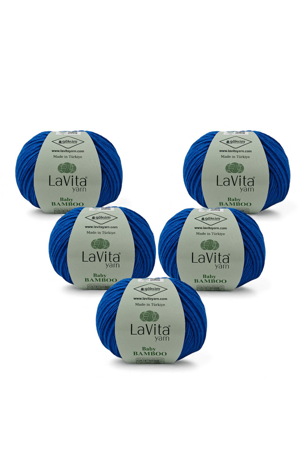 Baby Bamboo El Örgü İpi %50 Bambu %50 Akrilik 250gr 5 ADET (5320 SAKS)