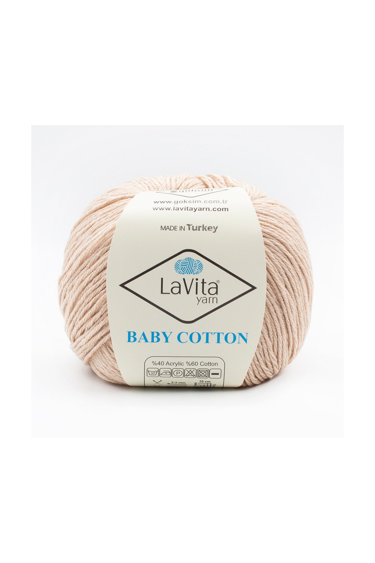 Baby Cotton Amigurumi Ve El Örgü Ipi %40 Akrilik %60 Cotton 50gr (1036 ORTA BEJ)